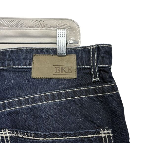 BKE Men's Bootcut Jeans - Dark Blue - Picture 5 of 8